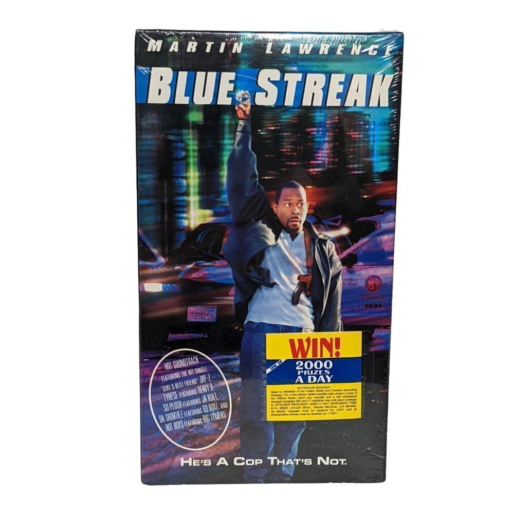 Blue Streak VHS 2000 Martin Lawrence Brand New Sealed
